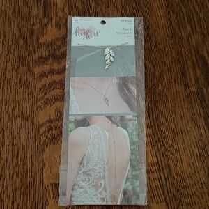 His & Hers Gold Leaf Back Necklace - Gold